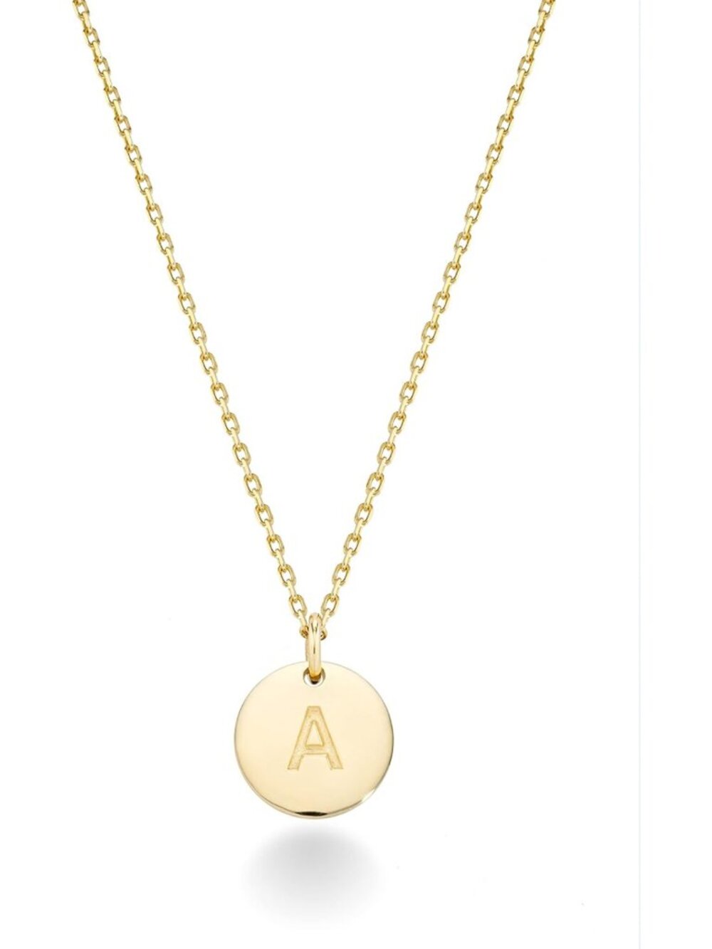 925 Sterling Silver Initial Necklace for Women - Personalized Letter Pendant